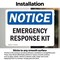 Signmission Emergency Response Kit, 10 in W x Rectangle, Vinyl Decal OS-2PACK-NS-D-710-L-15581 - alternate 5
